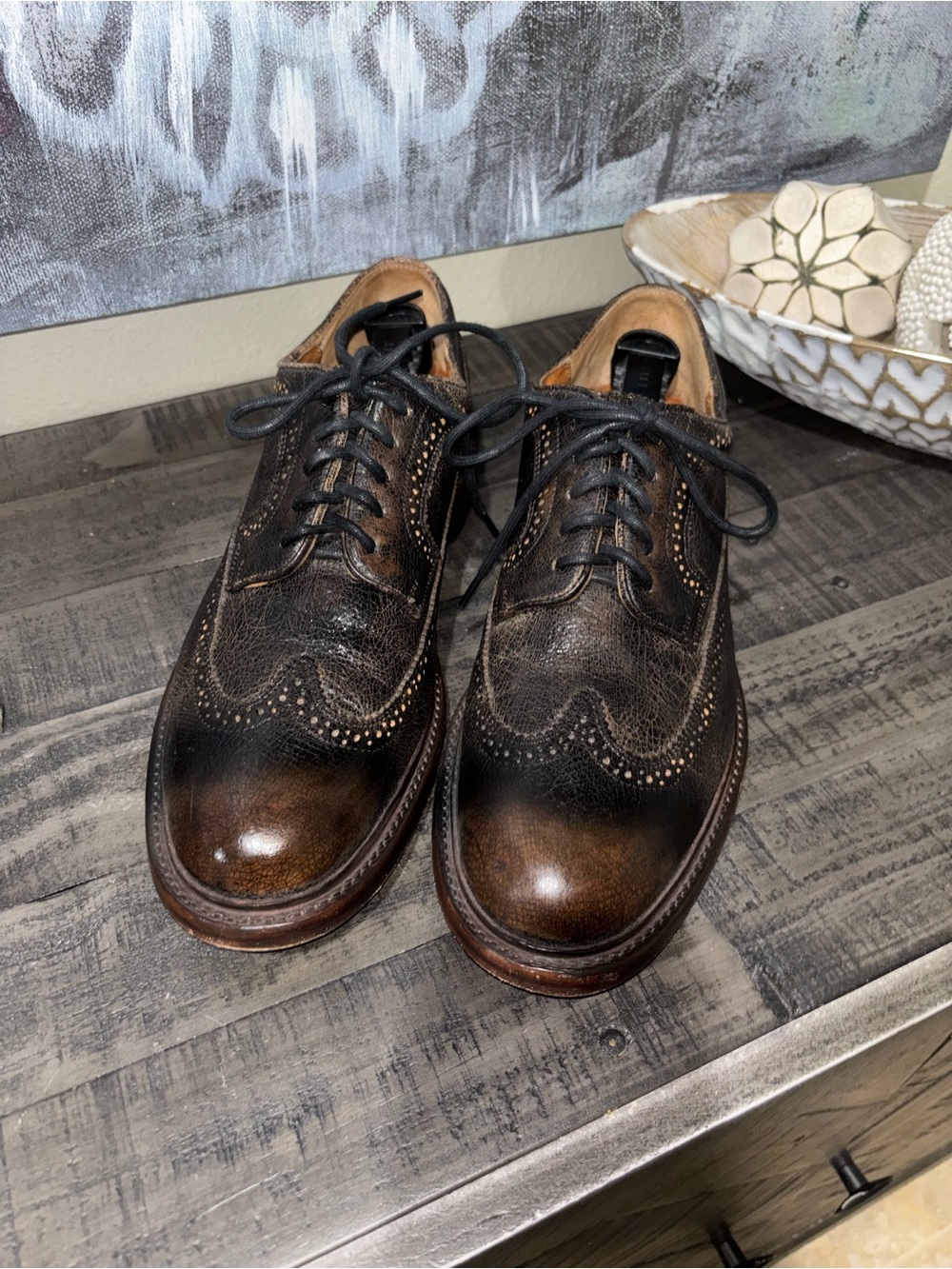FRYE Jones Wingtip Oxfords MENS SZ 10.5 D - Picture 11 of 14